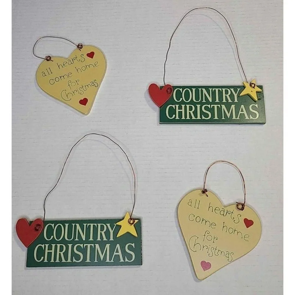 Christmas Ornaments Group of 26 Wood Fabric Ceramic Colorful Variety